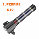 Superfire D30 επαναφορτιζόμενος ηλιακός ισχυρός φακός διάσωσης